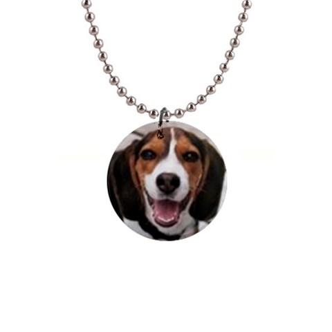 Beagle 1  Button Necklace from ZippyPress Front