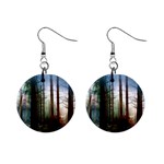Old_forest 1  Button Earrings