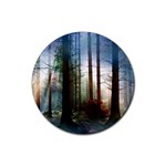 Old_forest Rubber Round Coaster (4 pack)