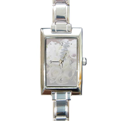 Personalized Wedding Favors Rectangular Italian Charm Watch from ZippyPress Front