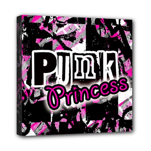 Punk Princess Mini Canvas 8  x 8  (Stretched) from ZippyPress