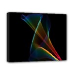 Abstract Rainbow Lily, Colorful Mystical Flower  Canvas 10  x 8  (Framed)