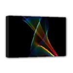 Abstract Rainbow Lily, Colorful Mystical Flower  Deluxe Canvas 18  x 12  (Framed)