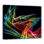 Dancing Northern Lights, Abstract Summer Sky  Canvas 24  x 20  (Framed)