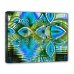 Mystical Spring, Abstract Crystal Renewal Canvas 14  x 11  (Framed)