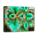 Spring Leaves, Abstract Crystal Flower Garden Canvas 10  x 8  (Framed)