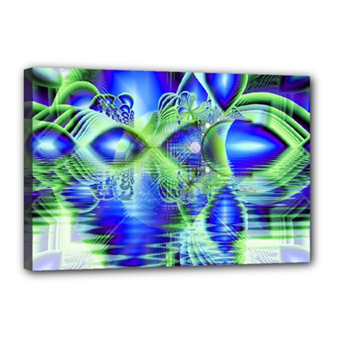 Irish Dream Under Abstract Cobalt Blue Skies Canvas 18  x 12  (Framed) from ZippyPress