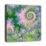 Rose Apple Green Dreams, Abstract Water Garden Mini Canvas 8  x 8  (Framed)