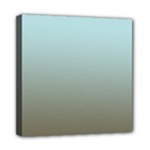Blue Gold Gradient Mini Canvas 8  x 8  (Framed)