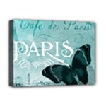 Paris Butterfly Deluxe Canvas 16  x 12  (Framed) 