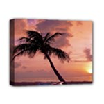 Sunset At The Beach Deluxe Canvas 14  x 11  (Framed)