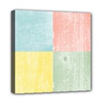 Pastel Textured Squares Mini Canvas 8  x 8  (Framed)