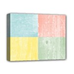 Pastel Textured Squares Deluxe Canvas 14  x 11  (Framed)