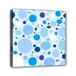 Bubbly Blues Mini Canvas 6  x 6  (Framed)
