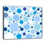 Bubbly Blues Canvas 20  x 16  (Framed)