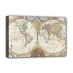 1794 World Map Deluxe Canvas 18  x 12  (Framed)