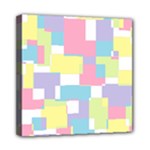 Mod Pastel Geometric Mini Canvas 8  x 8  (Framed)