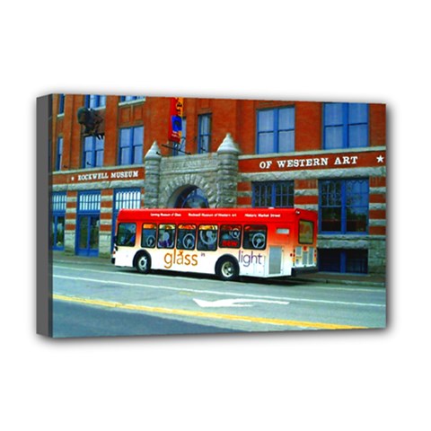 Double Decker Bus   Ave Hurley   Deluxe Canvas 18  x 12  (Framed) from ZippyPress