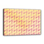 Geometric Pink & Yellow  Canvas 18  x 12  (Framed)