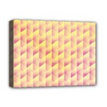 Geometric Pink & Yellow  Deluxe Canvas 16  x 12  (Framed) 