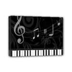 Whimsical Piano keys and music notes Mini Canvas 7  x 5  (Stretched)