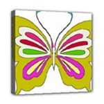 Color Butterfly  Mini Canvas 8  x 8  (Framed)