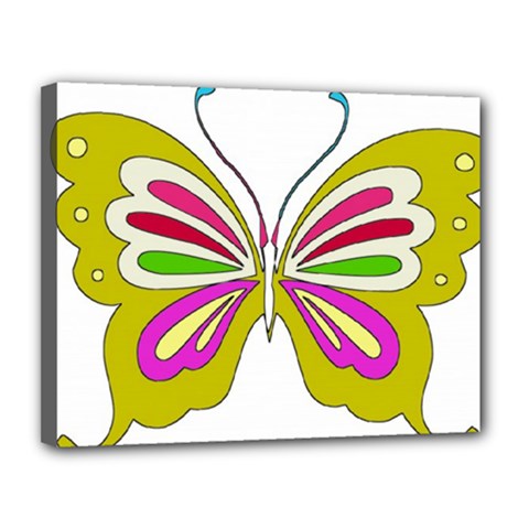 Color Butterfly  Canvas 14  x 11  (Framed) from ZippyPress