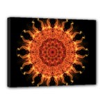 Flaming Sun Canvas 16  x 12  (Framed)