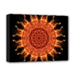 Flaming Sun Deluxe Canvas 16  x 12  (Framed) 