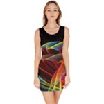 Dancing Northern Lights, Abstract Summer Sky Bodycon Dress