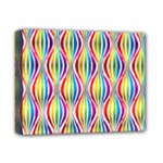 Rainbow Waves Deluxe Canvas 14  x 11  (Framed)