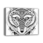 Ornate Foxy Wolf Deluxe Canvas 14  x 11  (Framed)