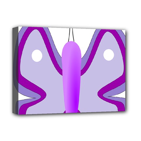 Cute Awareness Butterfly Deluxe Canvas 16  x 12  (Framed)  from ZippyPress