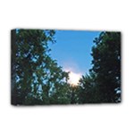 Coming Sunset Accented Edges Deluxe Canvas 18  x 12  (Framed)