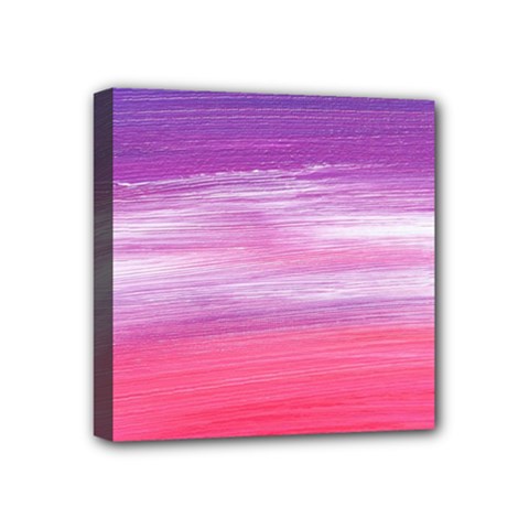 Abstract In Pink & Purple Mini Canvas 4  x 4  (Framed) from ZippyPress