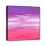 Abstract In Pink & Purple Mini Canvas 6  x 6  (Framed)