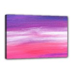 Abstract In Pink & Purple Canvas 18  x 12  (Framed)