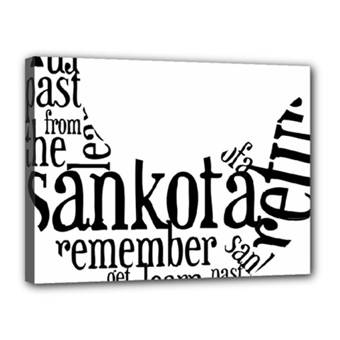 Sankofashirt Canvas 16  x 12  (Framed) from ZippyPress