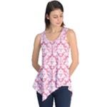 soft Pink Damask Pattern Sleeveless Tunic