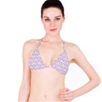 Lilac Damask Pattern Bikini Top