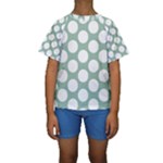 Jade Green Polkadot Kid s Short Sleeve Swimwear