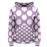 Lilac Polkadot Women s Pullover Hoodie