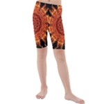 Flaming Sun Kid s Mid Length Swim Shorts