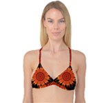 Flaming Sun Reversible Tri Bikini Top