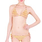 Geometric Pink & Yellow  Bikini Set