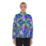 Abstract Peacock Celebration, Golden Violet Teal Winterwear