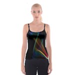 Abstract Rainbow Lily, Colorful Mystical Flower  Spaghetti Strap Top