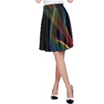 Abstract Rainbow Lily, Colorful Mystical Flower  A-Line Skirt