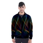 Abstract Rainbow Lily, Colorful Mystical Flower  Wind Breaker (Men)