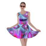 Crystal Northern Lights Palace, Abstract Ice  Skater Dress